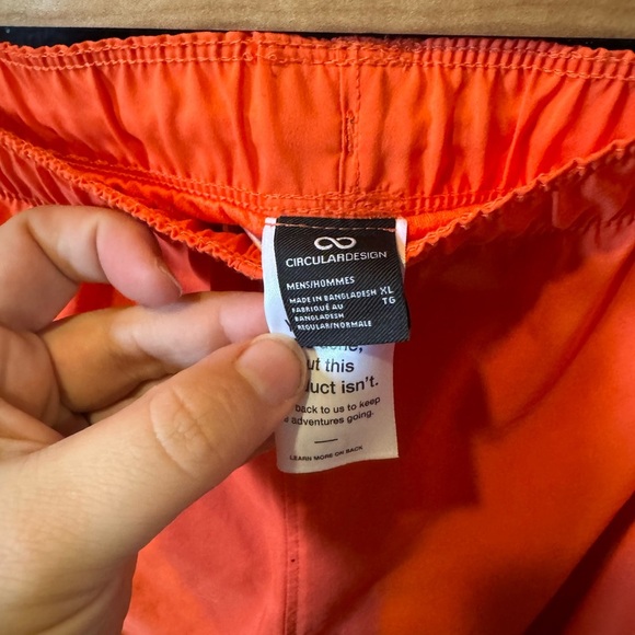 The North Face Men's Vibrant Orange Athletic Shorts - Picture 3 of 4